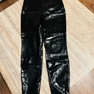 Glossy Black Trousers